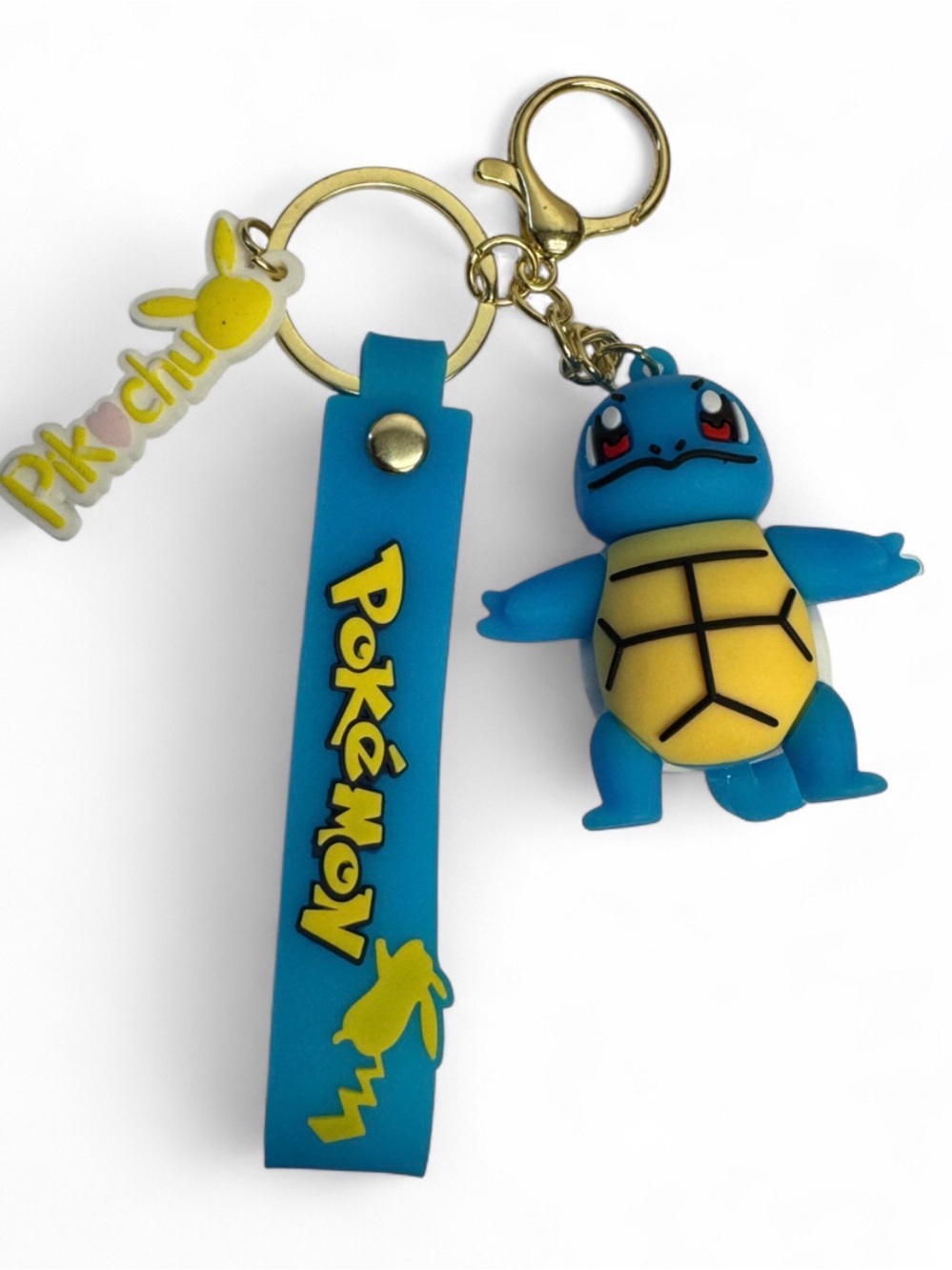 Pokémon Squirtle Keychain with Blue Strap